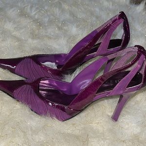 Purple 4 inches heel